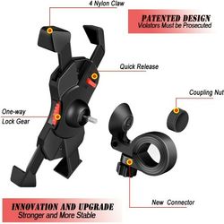 New Bike Phone Mount Anti Shake and Stable 360° Rotation Bike Accessories for Any Smartphone GPS Other Devices Between 3.5 and 6.5 inches