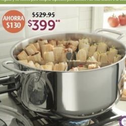 Olla Tamalera De 32 Qt Nueva $300