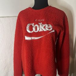 90s Coca Cola Fuzzy Sweatshirt Crewneck

 Size Medium 