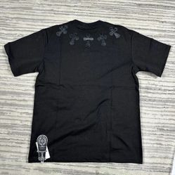 Chrome Hearts Cross Neck Black Tee Mens
