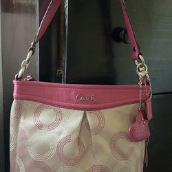 Coach Y2K pink shoulder purse