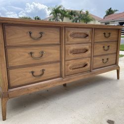 Mid Century Triple Drawer Dresser Credenza Sideboard