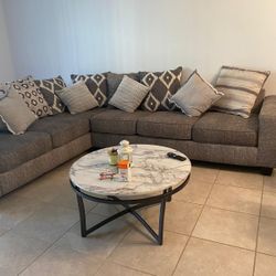 Comfy Couch + Coffee Table