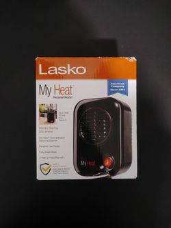 Lasko 101 MyHeat Portable Personal Electric 200W Ceramic Space Heater, Black