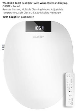 BRAND NEW WLJBIDET Toilet Seat Bidet with Warm Water and Drying