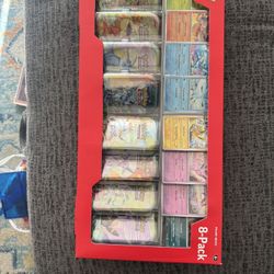 Pokémon TCG 8‑Pack Mini Tin Set — Factory Sealed
