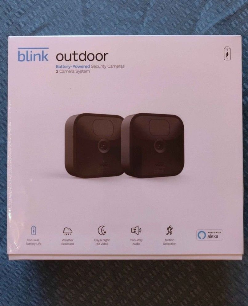 Blink Outdoor wireless two camera system with Sync module - new & sealed