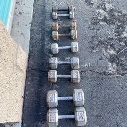 Iron Cast Dumbbells 