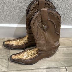 Red Diamond Boots Women Size 9.5