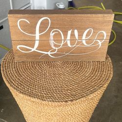 Love, Wood Plaque