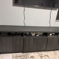 Dark Grey Tv Stand/ Console Table