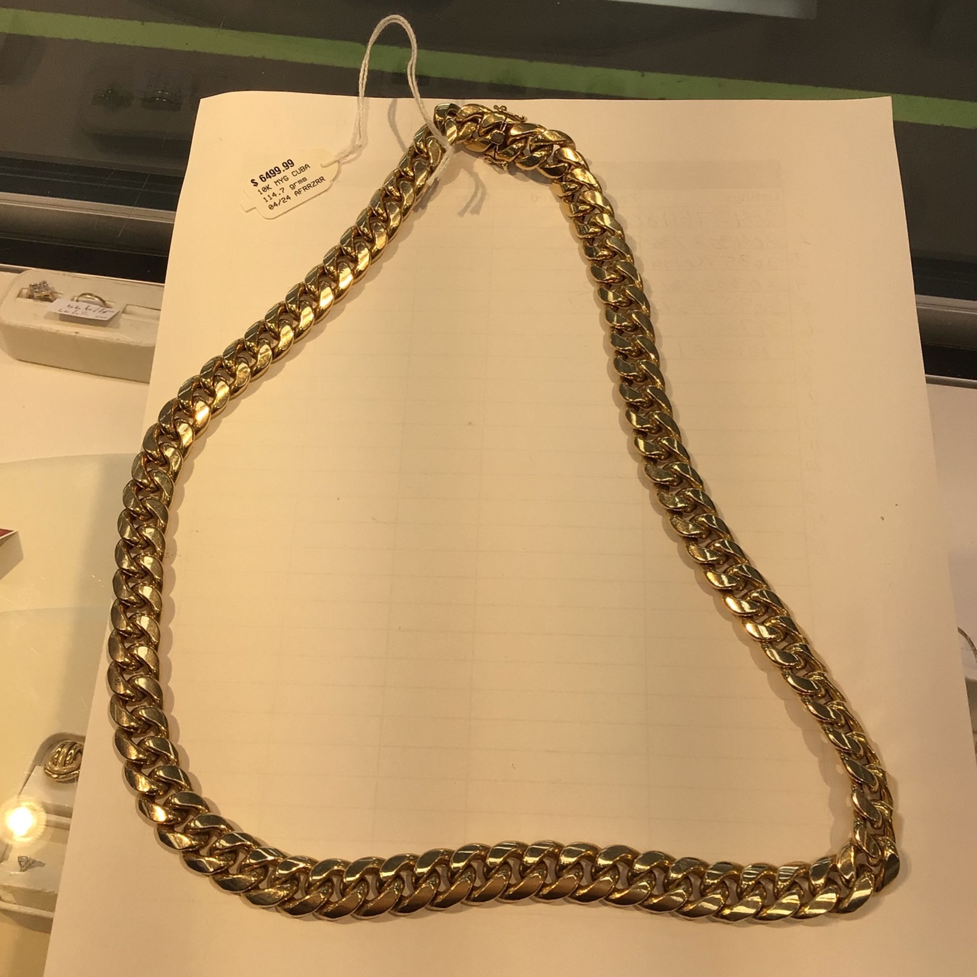 24 Inch 10k Gold Chain 114.7 Grams