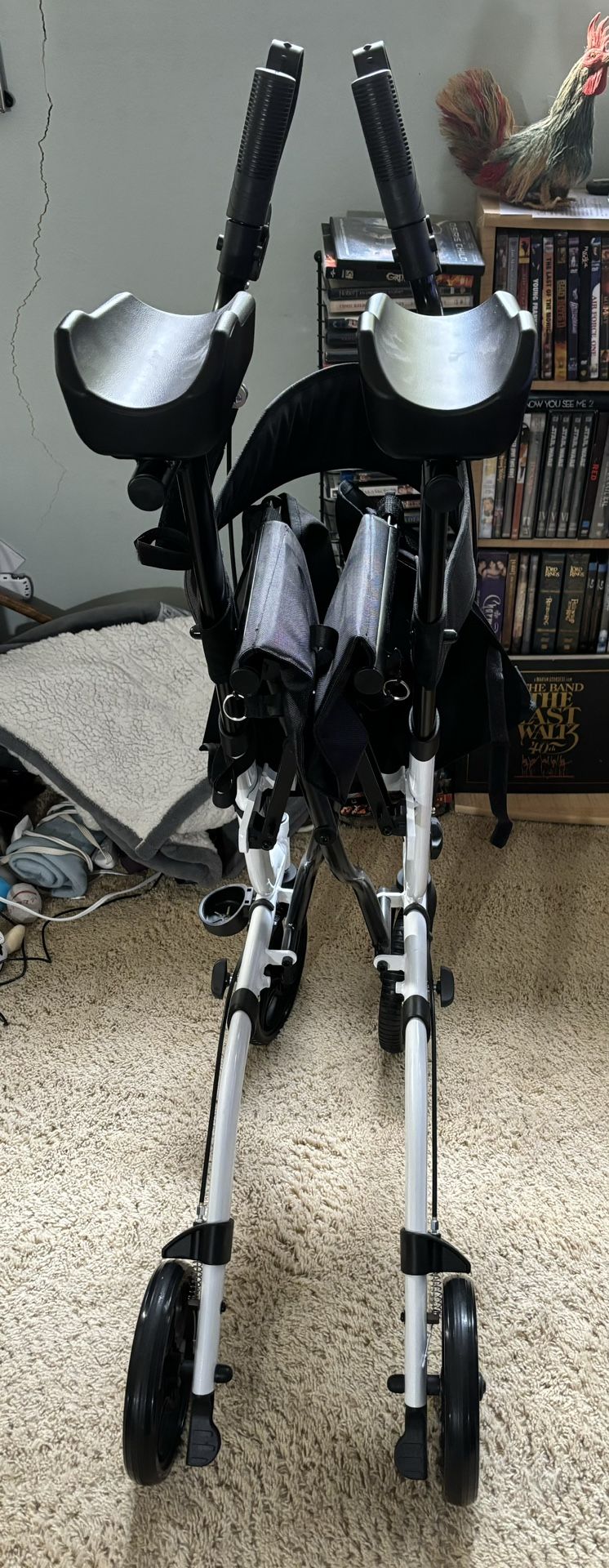 Large, Upright Walker with Seat & Storage