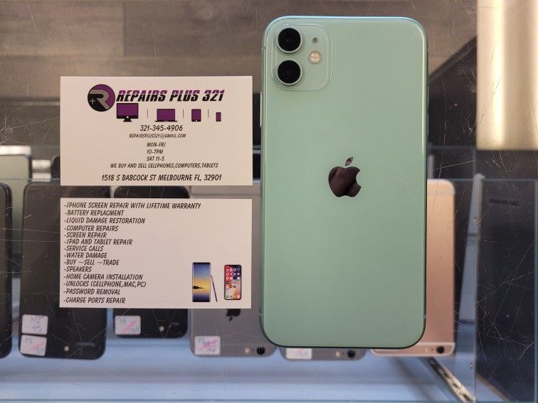 Unlocked Green iPhone 11 128gb (We Offer 90 Day Same As Cash Financing