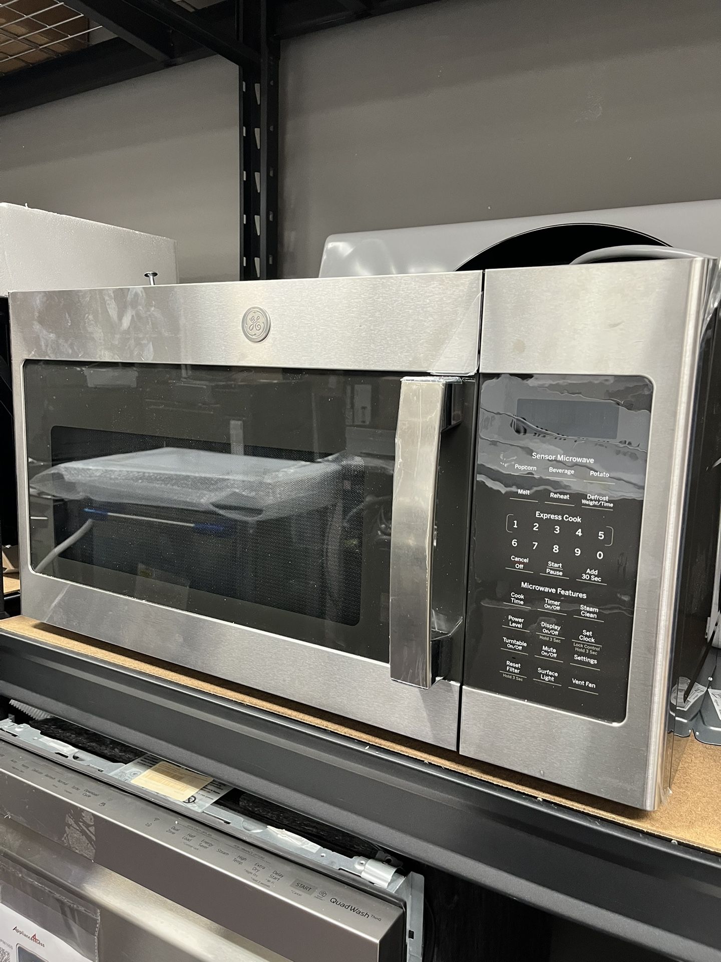Microwave Over The Range, 30’ GE Stainless Steel New Scratch Dents