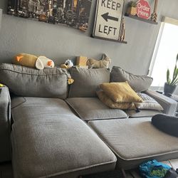 Grey Sleeper Couch With Storage