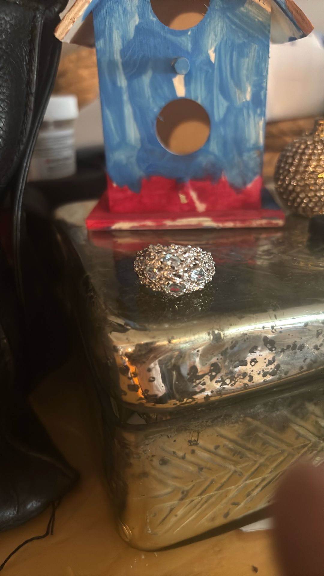 Michael Aram Ocean Ring with Blue Topaz and Diamonds