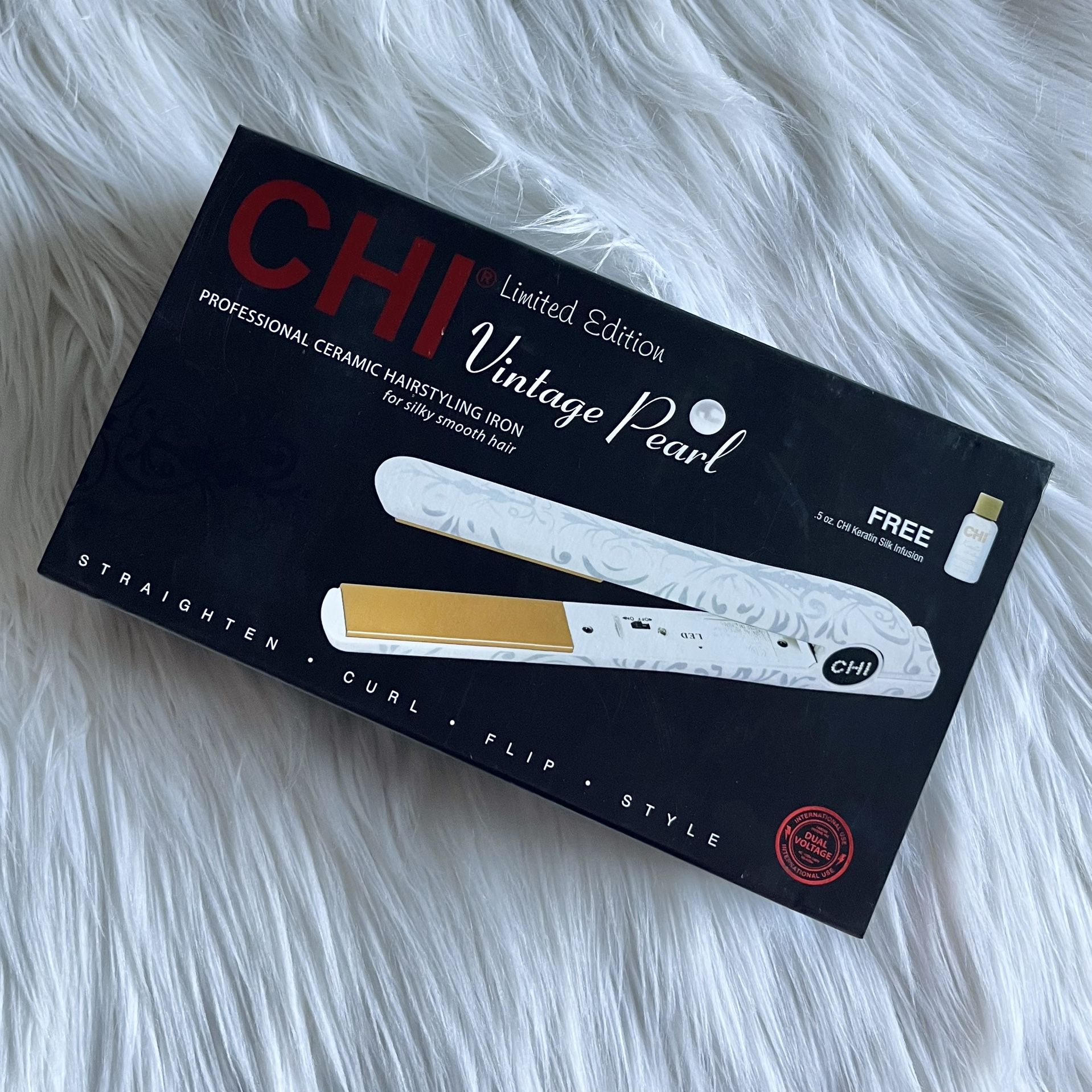 CHI Limited Edition Vintage Pearl Professional Ceramic Hairstyling Iron