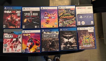 Ps5 and 4 games