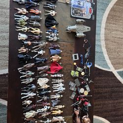 78 Star Wars 3.75″ Figures + Accessories + Ship – Vintage & Modern Lot