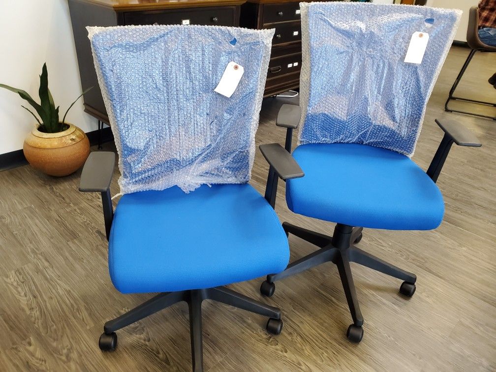 New Blue Office Chairs