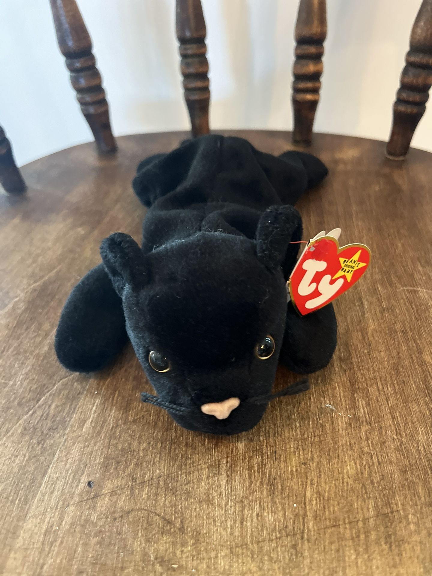 Reduced! Velvet TY Beanie Baby W Tag Errors And PVC Pellets