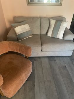 Love Seat And 2 Swivel Chairs 