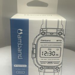 M1 Sport Series Rugged Cover Strap Protective Bumper for iWatch 49mm- Black/Gold