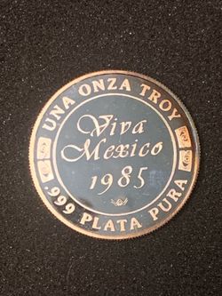 Worldwide mint 1985 Viva Mexico Silver Coin