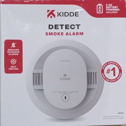 Kidde 5" Smoke Detector Alarm White AA Battery Powered LED Warning Light 20SDR