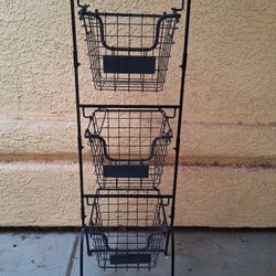 Large Metal Storage Baskets