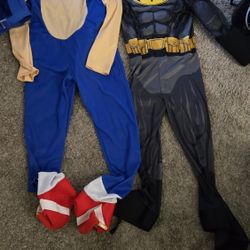 Kids Holloween Costumes  SONIC / BATMAN / DEADPOOL / SPIDERMAN 