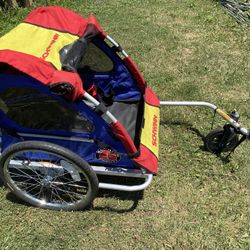 Schwinn kid double bike trailer $100