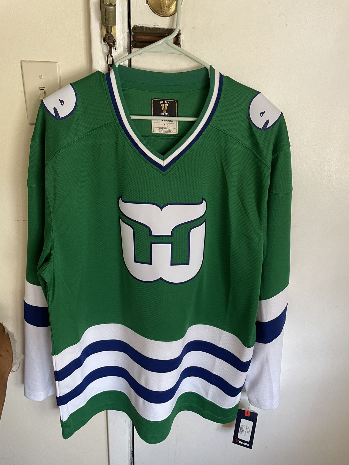 Hartford Whalers Fanatics Men’s NHL Vintage Jersey L 