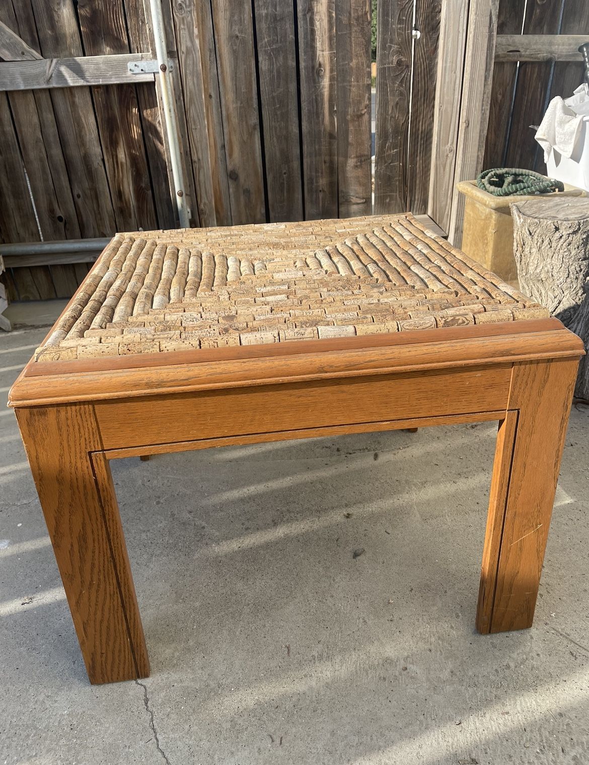 Wine Cork Side Table