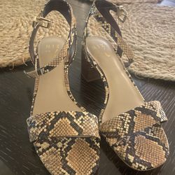 Snake Print Heels