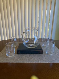 Princess House Heritage Small Pitcher Set (5 Piece)***New No Box/Nueva No Caja***