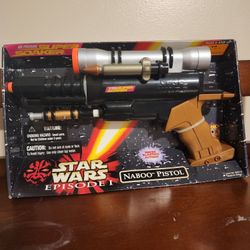 STAR WARS NABOO PISTOL SEALED WATER GUN VINTAGE