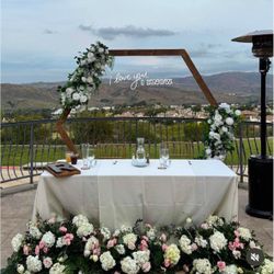 Wedding Arbor And Faux Flrolas