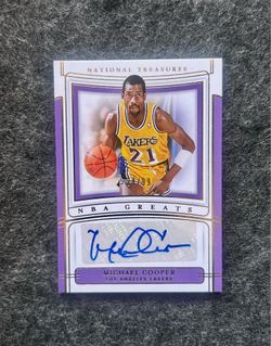 2019-20 National Treasure Basketball - Michael Cooper - #’d  24/99 NBA Greats  Card No NBG-MCP - Mint - LA Lakers Great