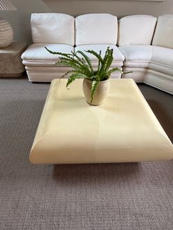 Mid Century Karl Springer Lacquer Floating Coffee Table