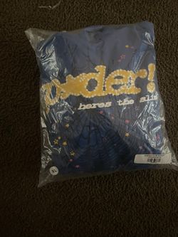 Spider Hoodie Size XL Tc Blue 