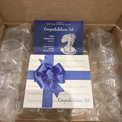 2026 Congratulations Set American Eagle 1oz Silver Proof