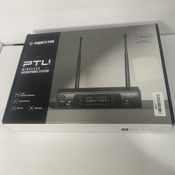 Phenyx Pro PTU-71 Wireless Microphone System, Dual Wireless 2 Channels