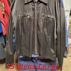 Mens Black Jacket Guess Size Large 