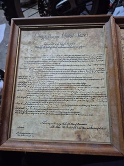 Vintage Declaration of Independence & Congref Of The United States