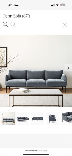 West Elm Penn Sofa - Excellent Condition