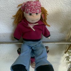 Retired Ty Beanie Boppers Naughty Natalie Vintage Beanie Doll Plush Toy