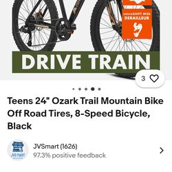 TEENS 24 OZARK TRAIL BIKE 4 SALE