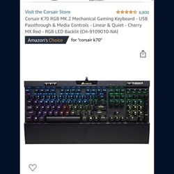 corsair gaming keyboard